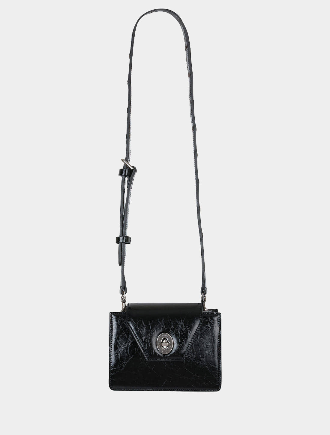 Square travel mini-bag (black)