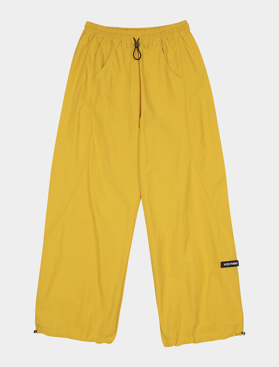 KISY point label line pants (yellow)