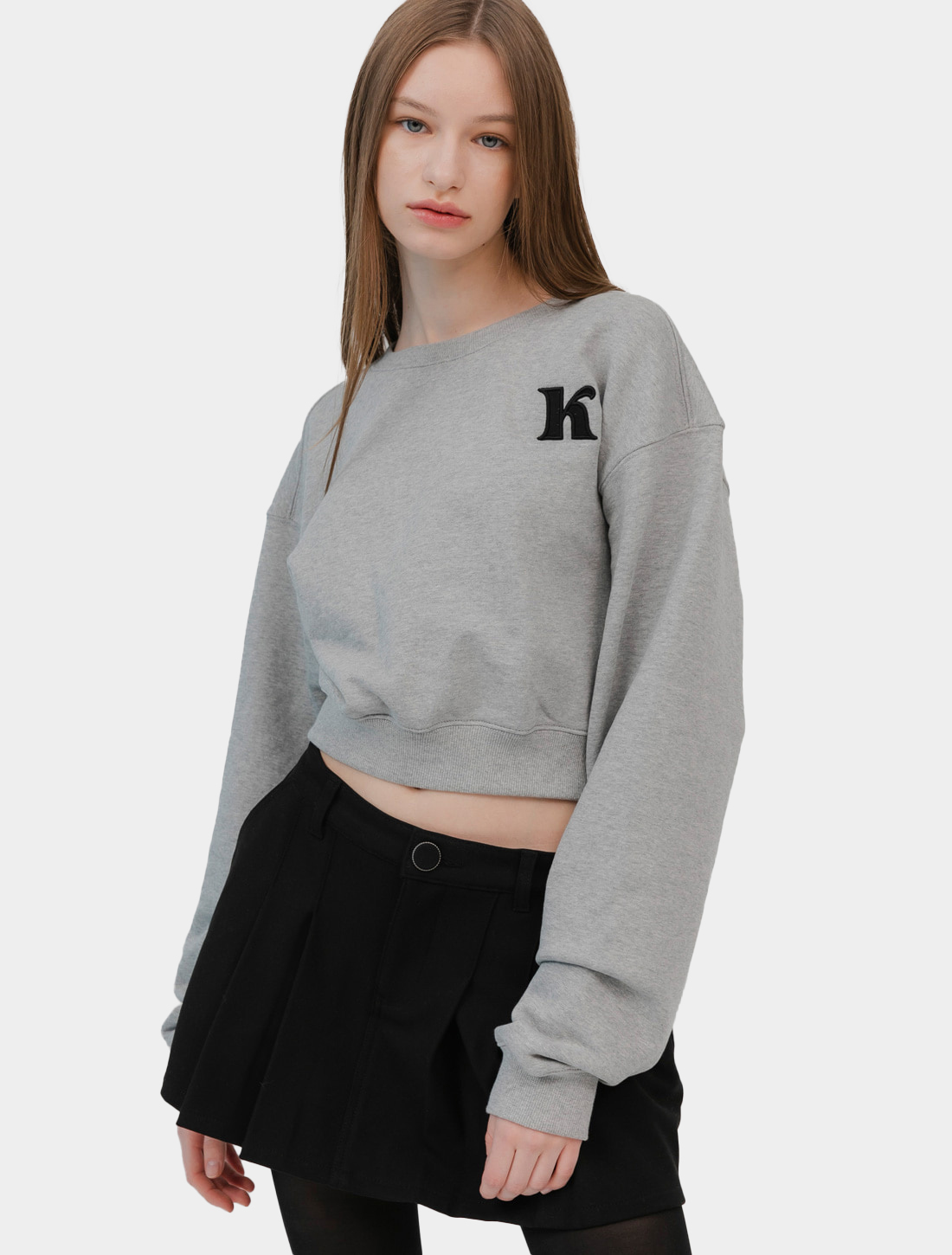 Odd cropped Sweatshirt (gray)