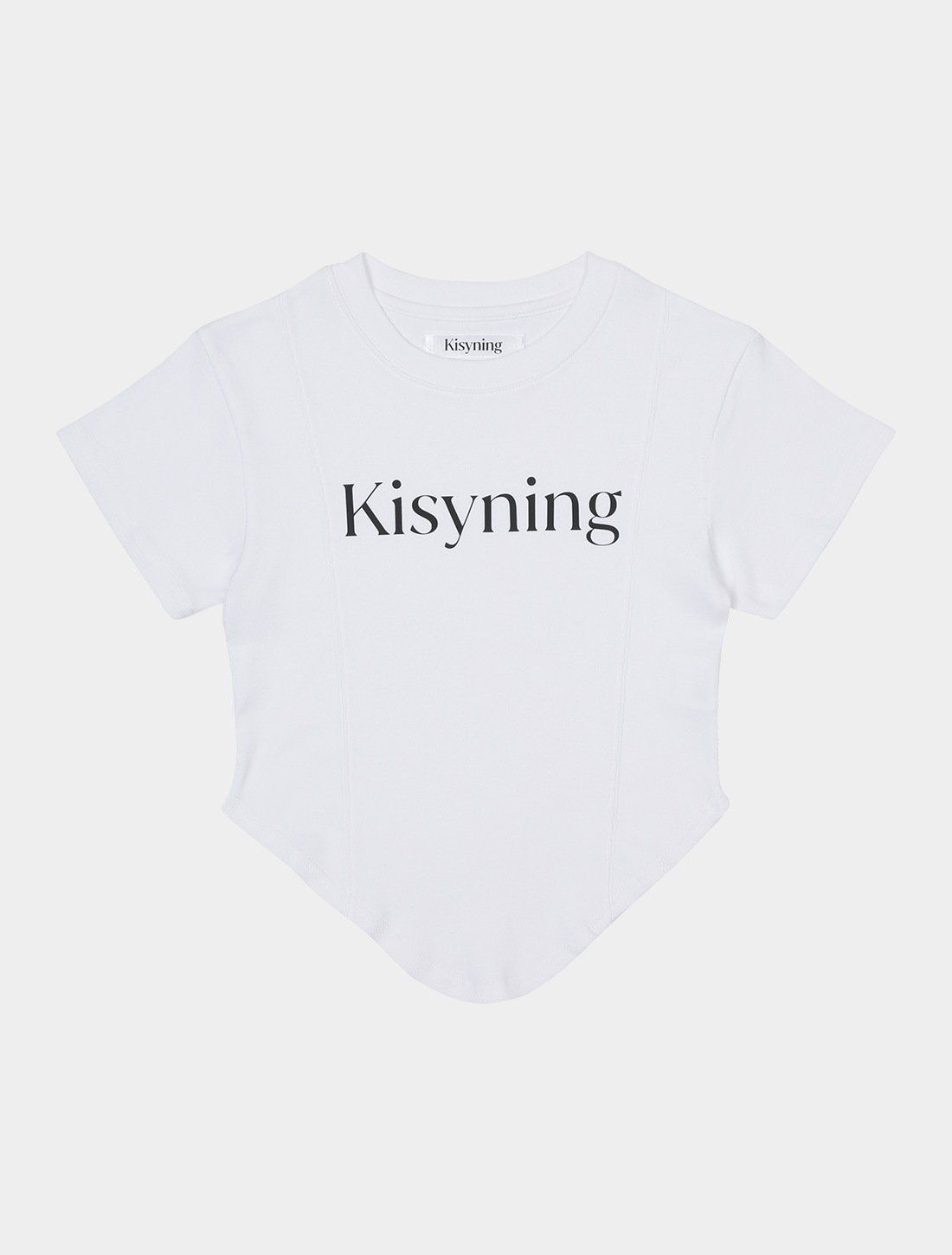 Kisyning round T-shirt (white)