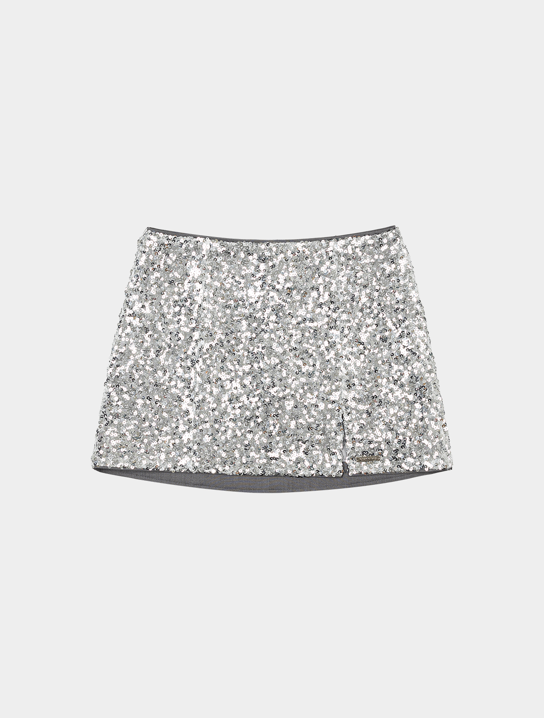 pendant spangle mini skirt (silver)